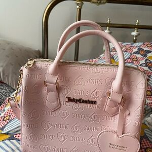 Juicy Couture Light Pink Embossed Satchel